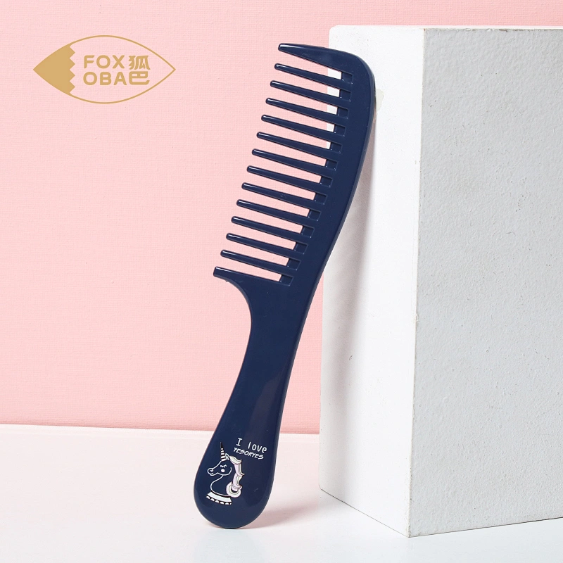 Anti-static Hair Comb With Large Wide Tooth Combs Private label long handle natural wide tooth wooden hair comb for hot sale