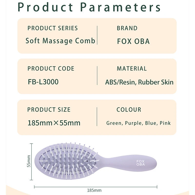 Customized Handle Natural Massage Scalp Handle Wood Cushion Paddle Wholesale Air Cushion Women Plastic Scalp Massage Hair Brush