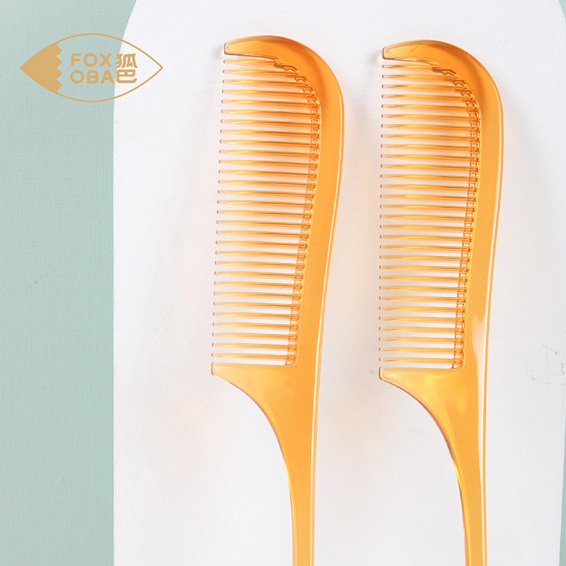 Private Brand Anti Static High Heat Resistant Salon Carbon Fiber Cutting Durable Plastic Hairdressing Styling Comb