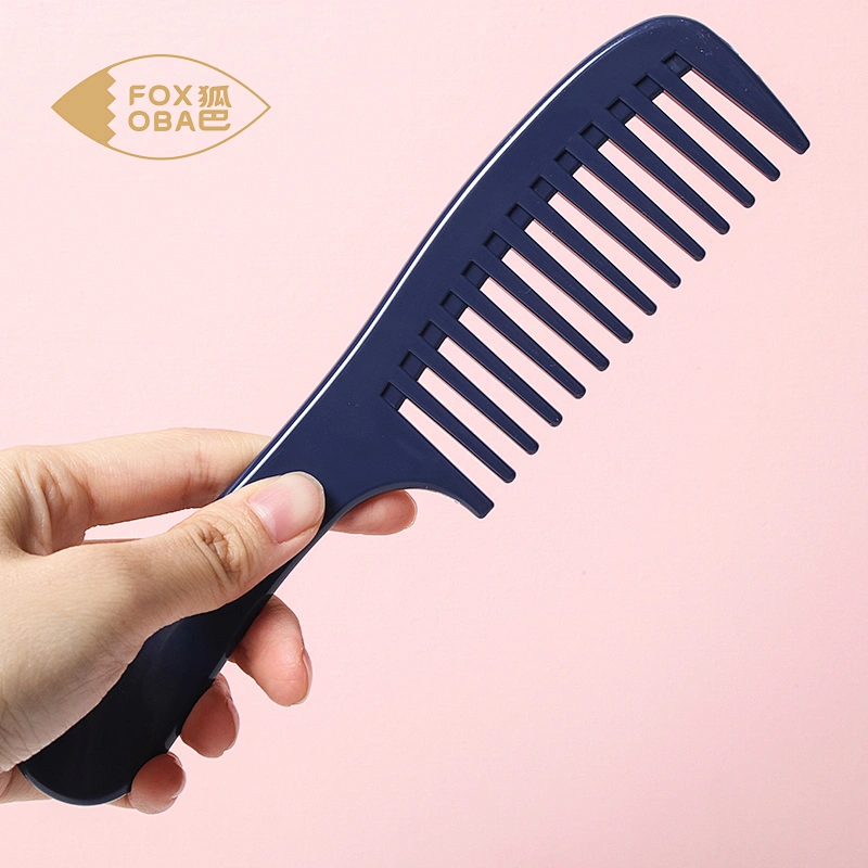 Anti-static Hair Comb With Large Wide Tooth Combs Private label long handle natural wide tooth wooden hair comb for hot sale