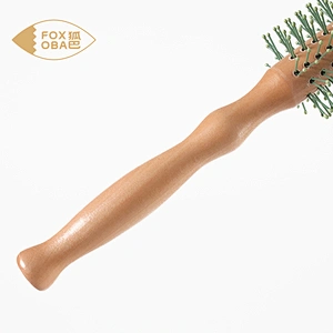Wholesale Wood Comb Straight hair cylinder blow and roll Anti-Static Styling Daily Beauty Curling Brush for Blow Drying, Styling