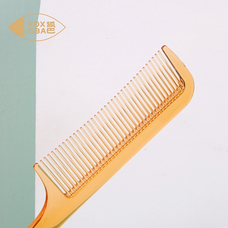 Hair Comb Custom Logo High Quality Durable Hairdressing Anti-Static Carbon Hair Comb Tail Comb