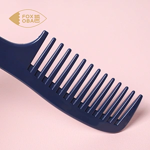 Anti-static Hair Comb With Large Wide Tooth Combs Private label long handle natural wide tooth wooden hair comb for hot sale