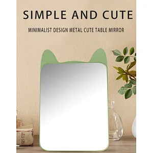Table or Hand Vanity personalized girls pocket mirror makeup pocket mirror custom logo Plastic Pocket Customize Vanity Mirror