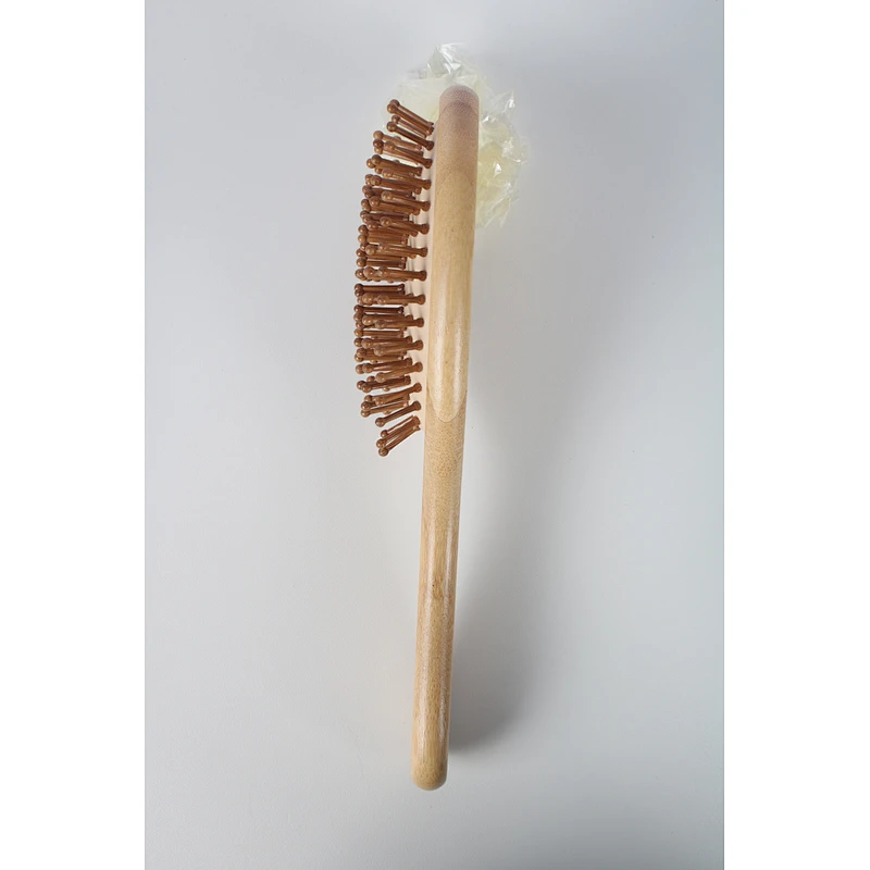 Good quality wooden hair bamboo brush comb set portable hair brush comb massager set for women