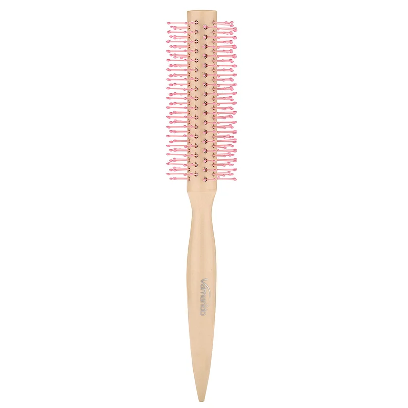Wholesale Cylinder Rolling Plastic Massage Scalp Round Handle Comb Straight Hair Curls Barber Shop Household