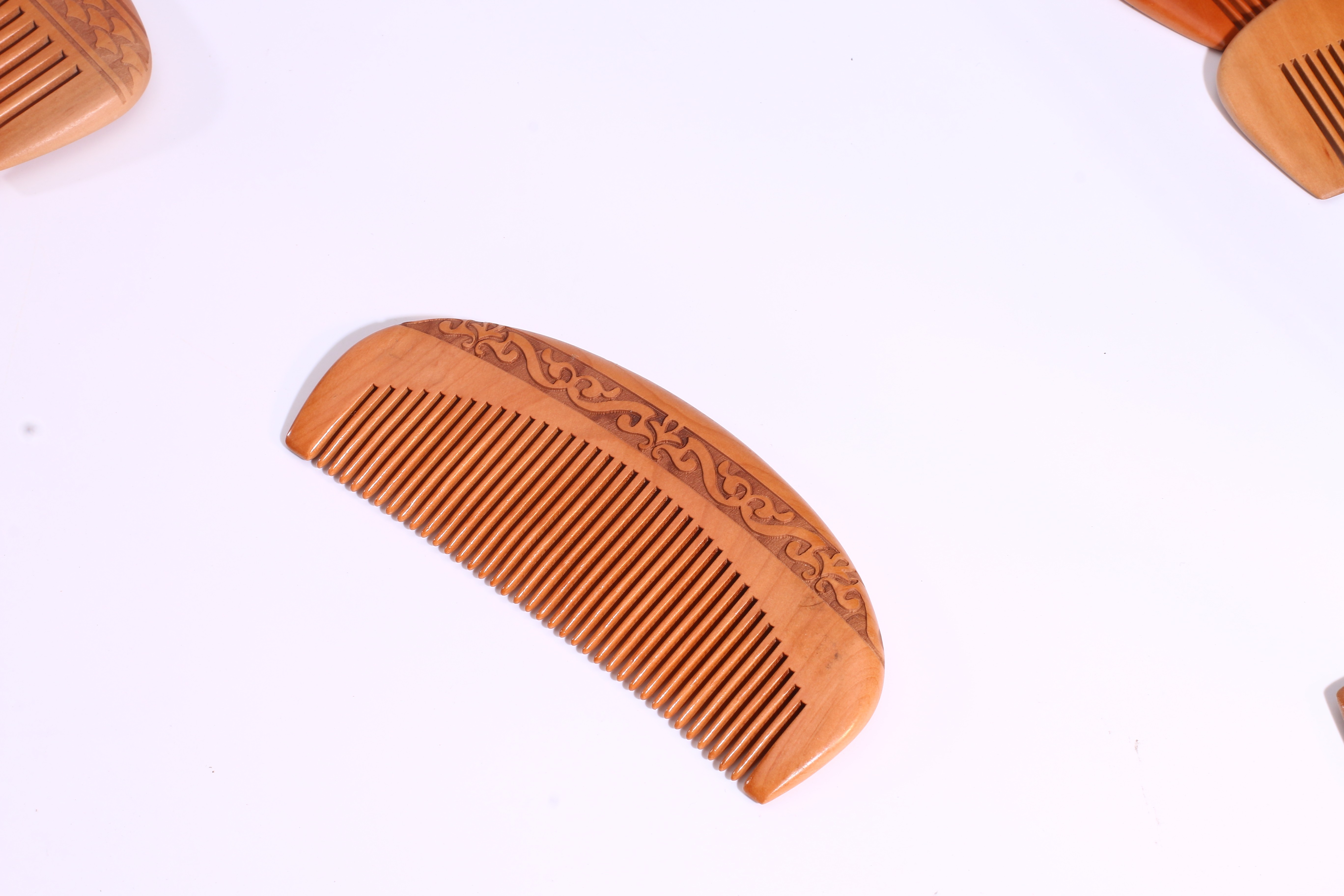 Wholesale Private Label Handle Little Single Side Pocket Anti Static Combs Engraving Logo Customized
