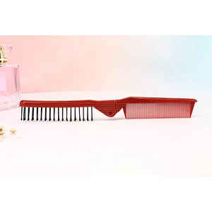 Wholesale Private Label Wood Handle Little Double Side Anti-Static Comb Hair Brush Detangling Massage Combs Durable Curling