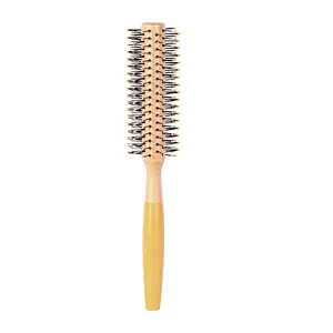 Wholesale Natural Beech Wood Color Detangling Handle Round Hair Brush Manufacturer For High Quality Brush