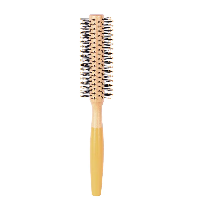 Wholesale Natural Beech Wood Color Detangling Handle Round Hair Brush Manufacturer For High Quality Brush