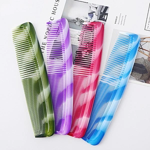 Wide Tooth Private label Hair Comb Detangling Best Durable High Quality Care Hand Grip Brush For Barber Hair Cutting