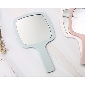 Small Plastic Vanity Standing Makeup Mirror OEM Concise Table Mirror Square Self Single Side Make-Up Table Make Up Mirror