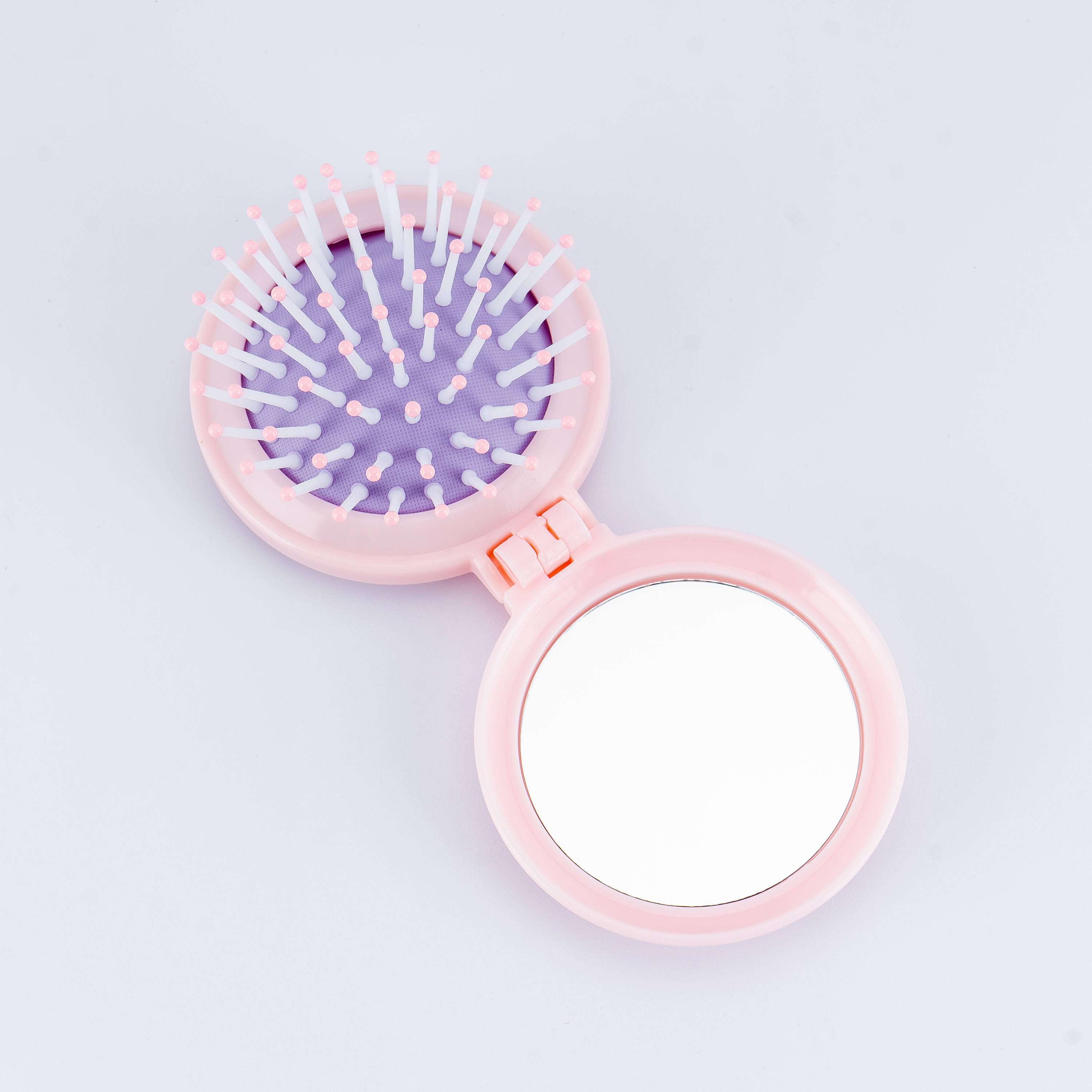 Wholesale Cartoon Portable Beauty Lens Mini Airbag Comb Mirror Airbag Folding Mirror Massage Comb For Women