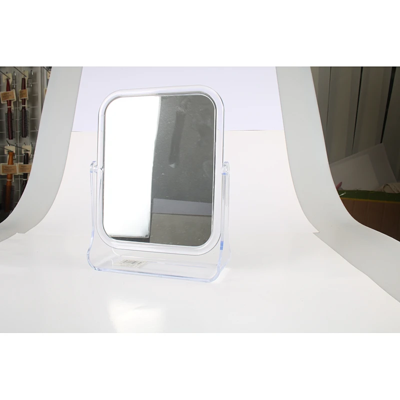 Wholesale Private Label Ps Lens Portable Double Side Square Table Custom Logo Makeup Mirror