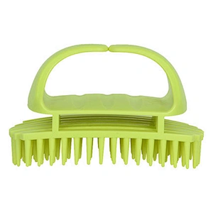 Silicone Shampoo Brush and Scalp Exfoliator Massage Hair Washing Comb Customized Logo For Barber Hair Cutting
