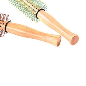 Wholesale Fantastic Solid Wood Shiny Surface Handle Boar Bristle Plastic Pins Pink Hair Brush For Girls