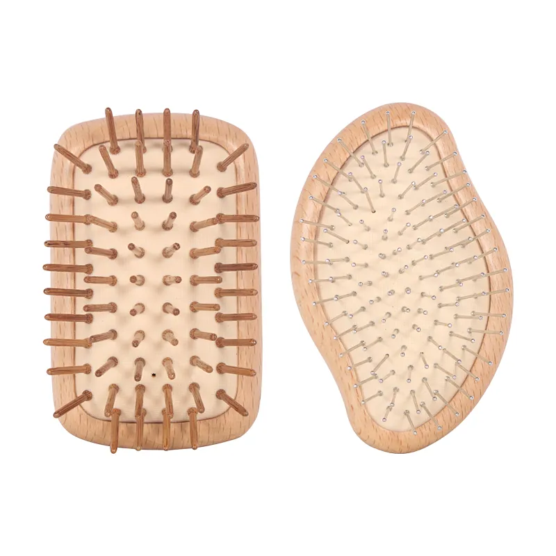 High Quality Hair Brushes Supplier Mini Size Anti Static Brush Wood Hair Brush For Travel Barber Hair Cutting