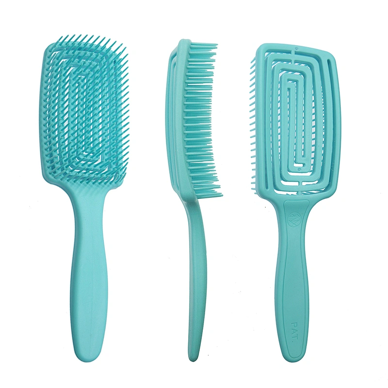 Wholesale Hot Selling Eco-friendly Custom Color Waterproof Massage Plastic Portable ABS Colorful Detangling Hair Brush