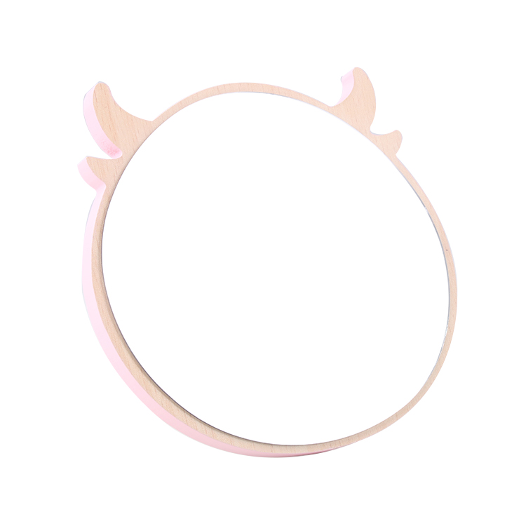 Wholesale Portable Wooden Makeup Tools Desktop Table Mirror Single Side Cosmetic Mirror Wooden Mirror For Makeup