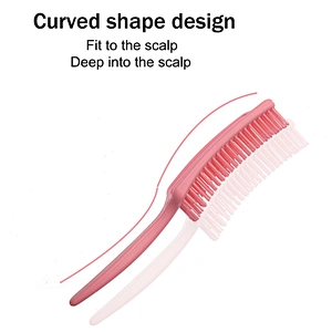 Customized Logo High quality ABS Paddle type Wet Vent Shower Detangling Hair Brush Plastic for Curly Wet Thick Straight Hair