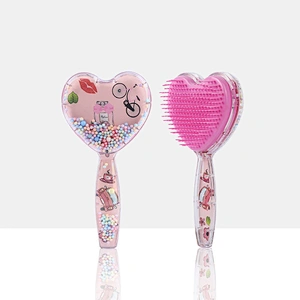 Custom Massage Scalp Hairdressing Cushion Comb Massage Smooth Heart-shaped Hair Comb Bristle Massage Air Cushion