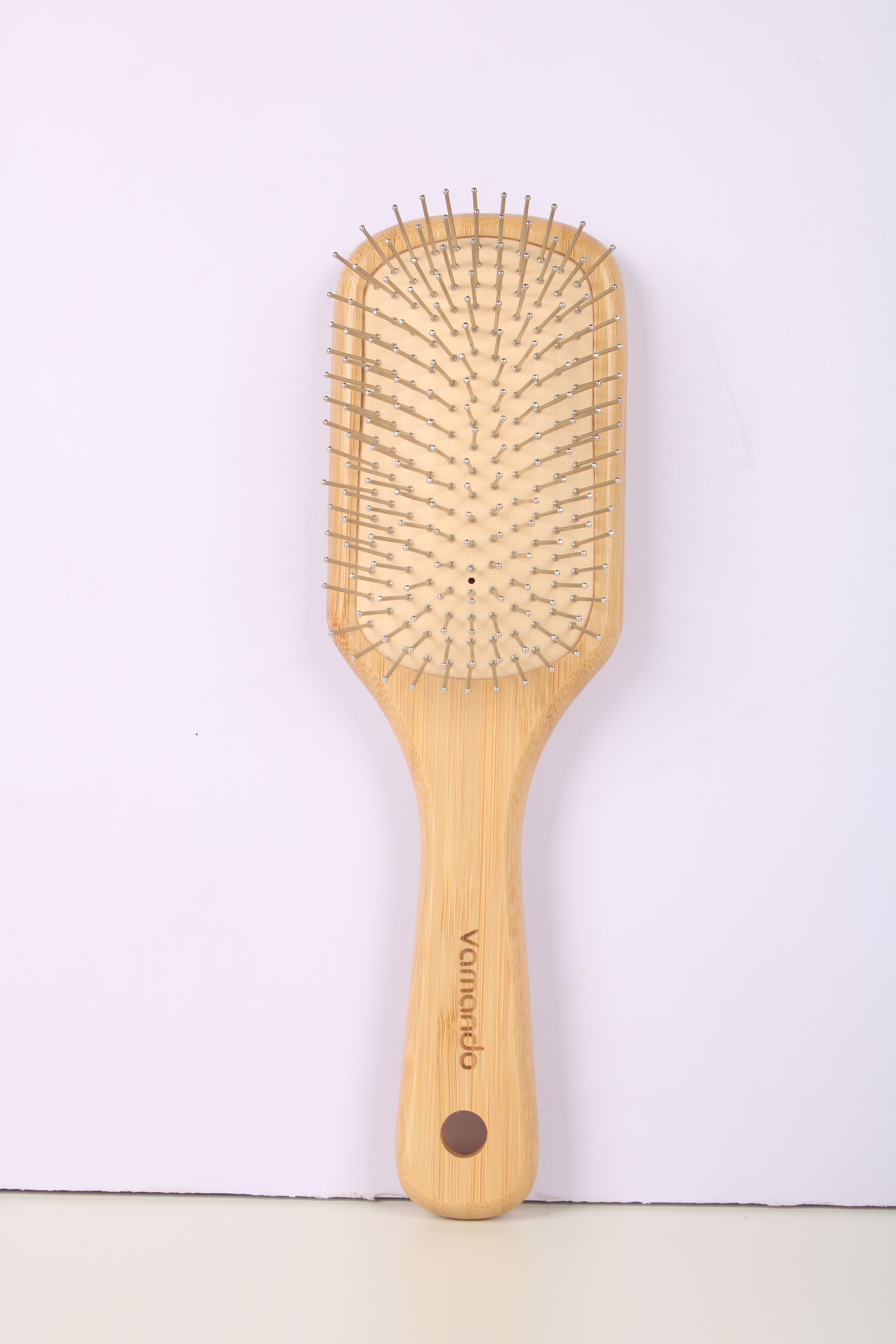 Wholesale MOQ Natural Bamboo Wood Custom Logo Detangling Paddle Scalp Hair Brush For Barber Hair Cutting Set