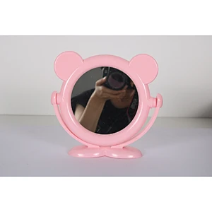 Wholesale Personalized Animal Colorful Standing Desktop Table Plastic Makeup Mirror Plastic Framed Mirrors