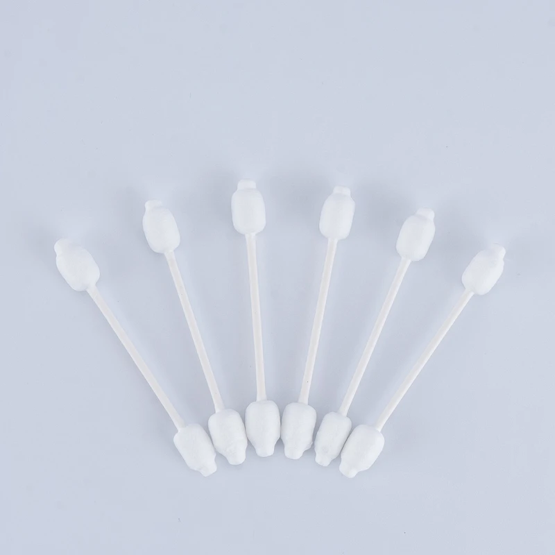 Wholesale Fabrication Disposable Eco-Friendly Double Pointed Heads Cotton Swab Paper Stick Cotton Ear Buds