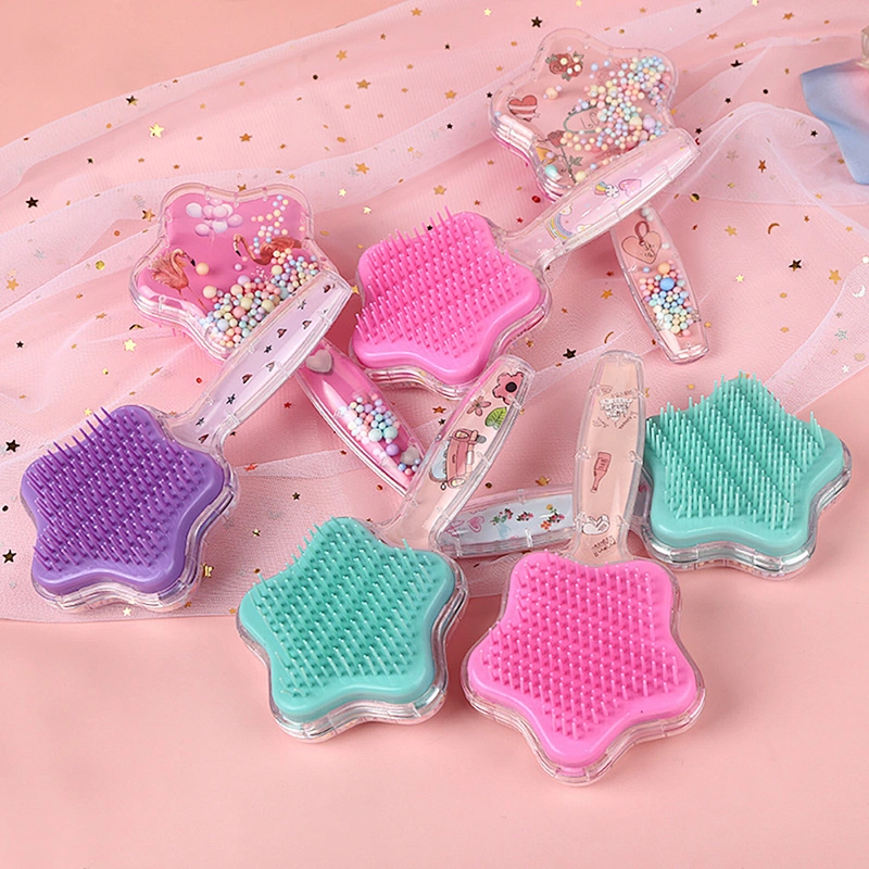 Hot Sale Airbag Comb Reycled Household Hairdressing Massage Comb Set Travel Durable Stretch Plastic Detangling Hair Comb