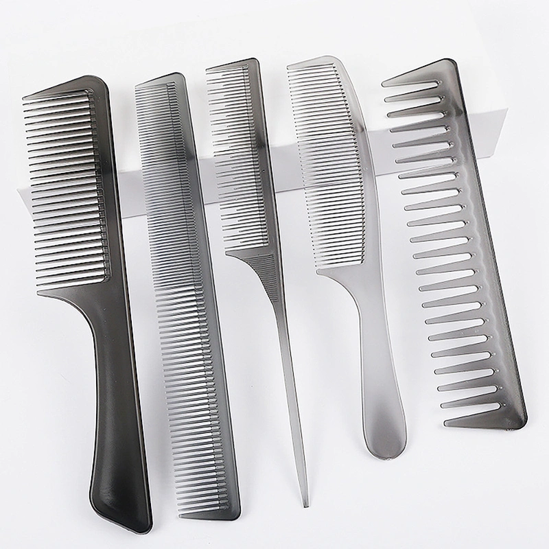 New Product Fashion Plastic Glitter Hair Combs Private Label Parting Comb Brush Paddle Hair Comb Care Hand Grip Brush