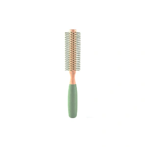 High Quality Home Use High End Resistant Massage Wood Pink Long Round Curling Comb Roller Hair Brush For Women