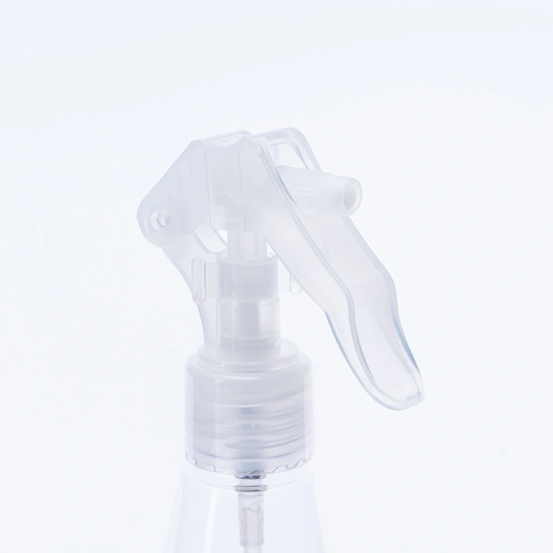 Refillable Clear PET Plastic Square Trigger Sprayer Bottle Empty White and Clear Alcohol Refillable Plastic Spray Bottle Plastic