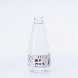 Refillable Clear PET Plastic Square Trigger Sprayer Bottle Empty White and Clear Alcohol Refillable Plastic Spray Bottle Plastic
