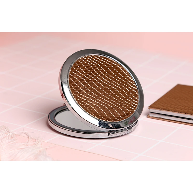 Hot Sale Custom Square Mini Round Shape Cheap Small Personalized Makeup Double Sided Pocket Mirror