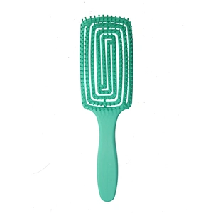 Customized Logo High quality ABS Paddle type Wet Vent Shower Detangling Hair Brush Plastic for Curly Wet Thick Straight Hair