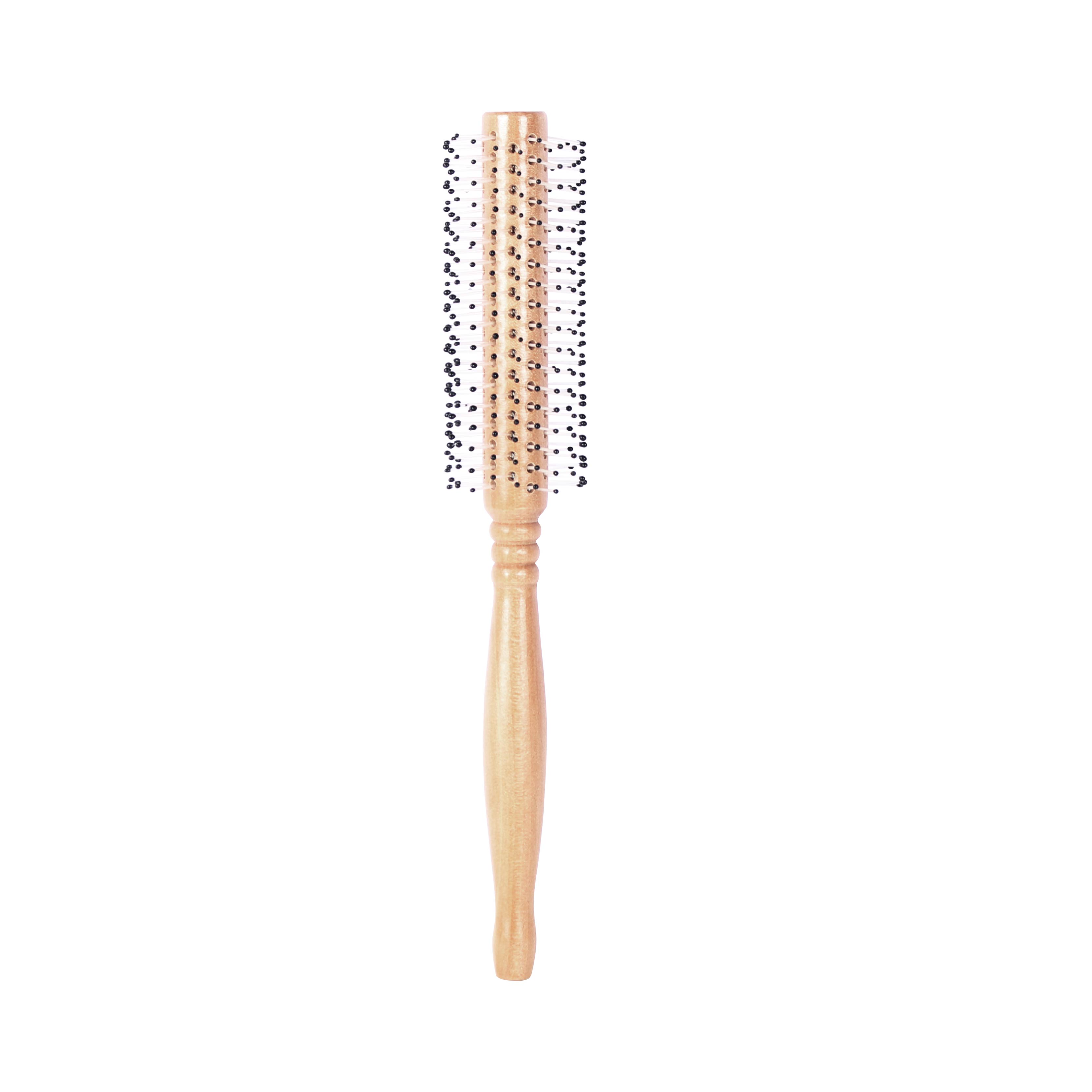Wholesale High Quality Comfortable Classic Styling Brush Round Wood Handle Brush For Hairdressing Barber Hair Cutting