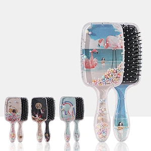 Hot Sale Travel Durable Stretch Airbag Household Hairdressing Massage Comb Set Reycled Plastic Detangling Hair Comb