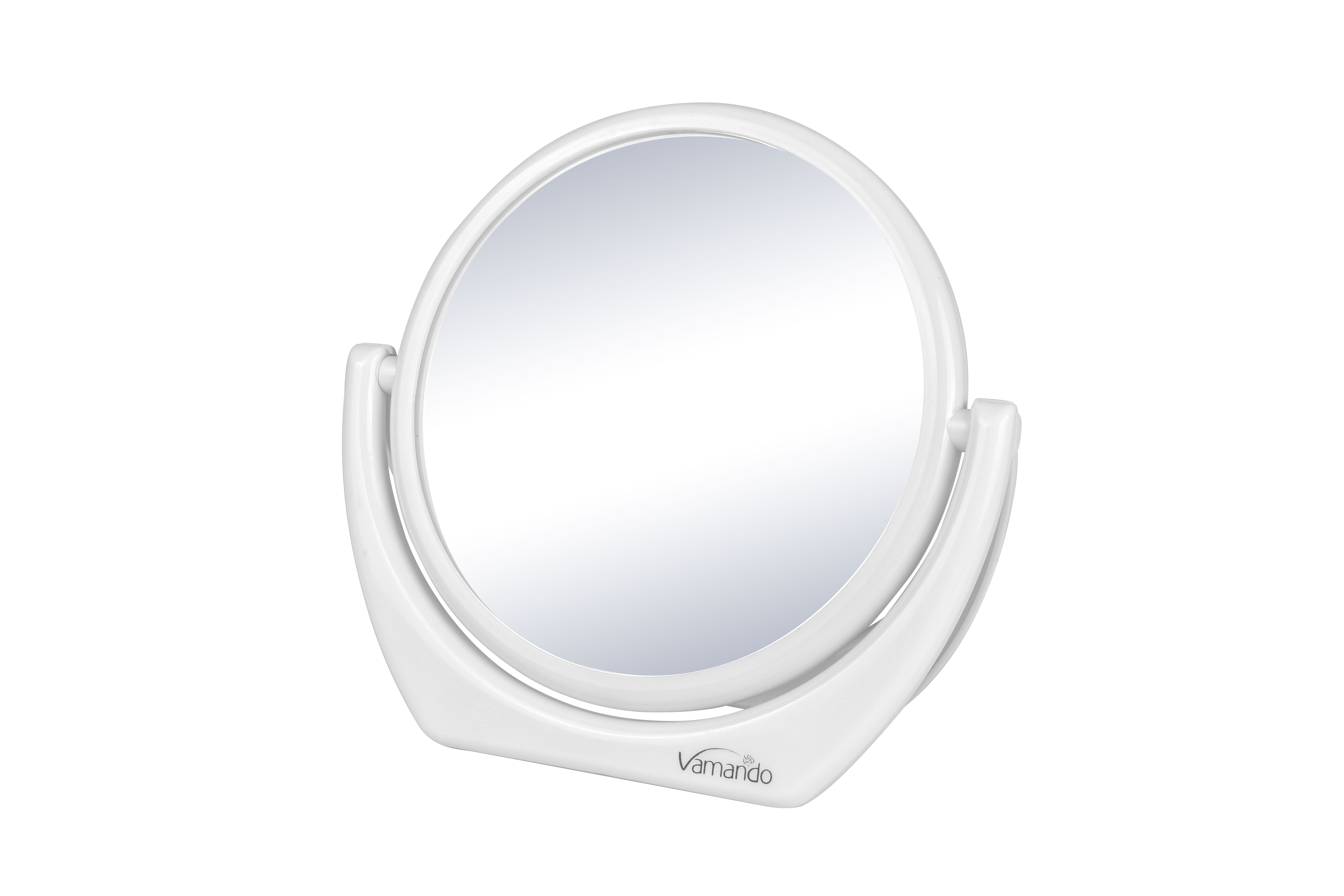 2022 New Style Wholesale Customizable Plastic Frame Dressing Table Small Double-Sided Mini Vanity Mirror