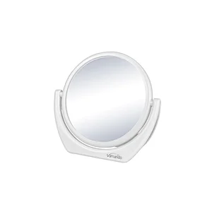 2022 New Style Wholesale Customizable Plastic Frame Dressing Table Small Double-Sided Mini Vanity Mirror