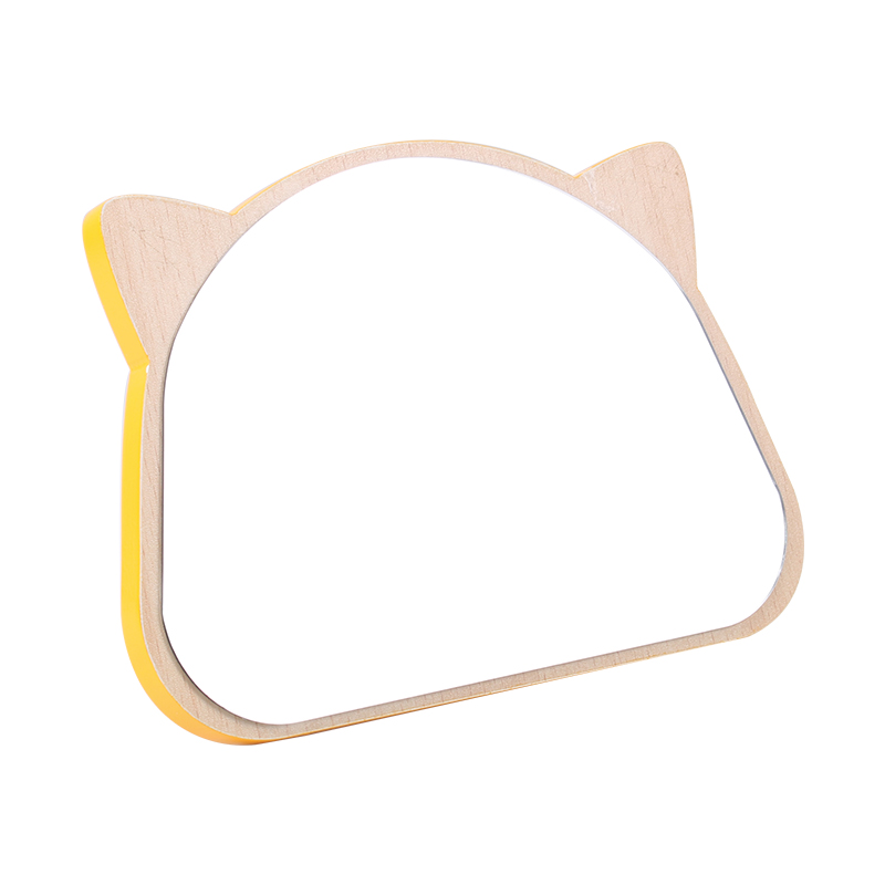 Wholesale Personalized Animal Colorful Standing Desktop Foldable Table Wooden Makeup Mirror Wood Framed Mirrors