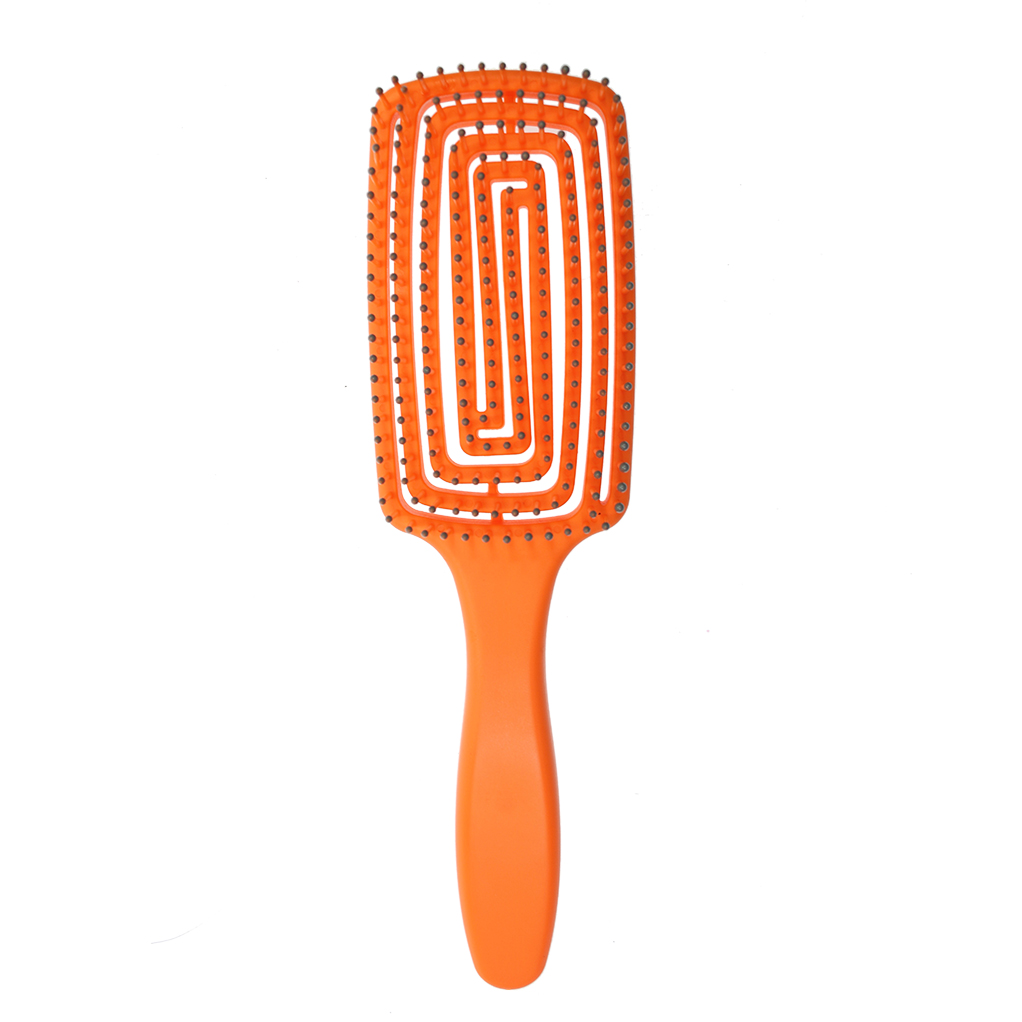 Customized Logo High quality ABS Paddle type Wet Vent Shower Detangling Hair Brush Plastic for Curly Wet Thick Straight Hair