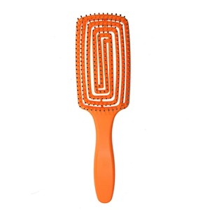 Customized Logo High quality ABS Paddle type Wet Vent Shower Detangling Hair Brush Plastic for Curly Wet Thick Straight Hair