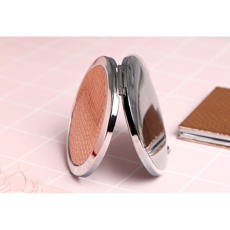 Hot Sale Custom Square Mini Round Shape Cheap Small Personalized Makeup Double Sided Pocket Mirror