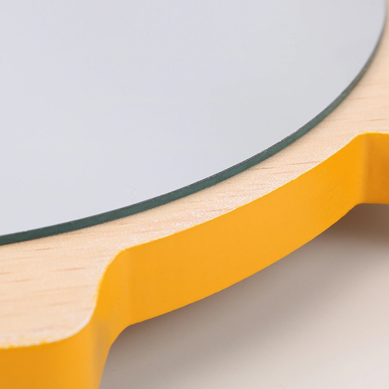 Desktop Ladies Rectangle Table Folding Cosmetic Make Up Mirror Custom Logo Wood Frame Makeup Mirror Round