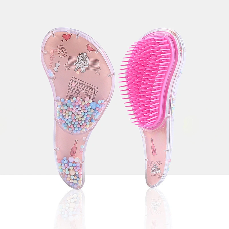 Private label Wide Tooth Hair Comb Detangling Cartoon Durable High Quality Care Hand Grip Brush For Barber Hair Cutting