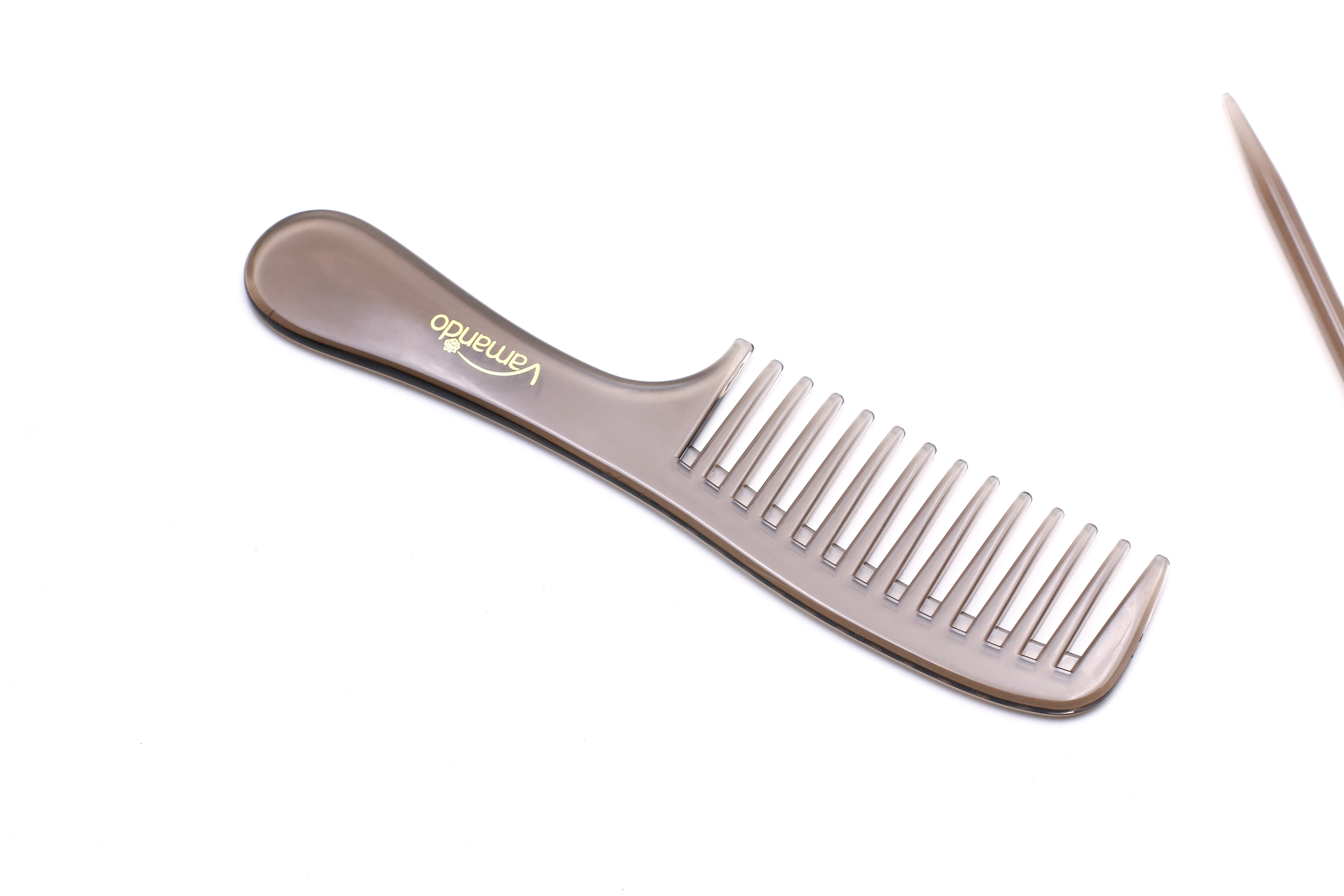 Hair Salon Comb Bakelite Black Wide-toothed Logo Custom Thick Comb Heat-resistant Hair Cut Comb Barber