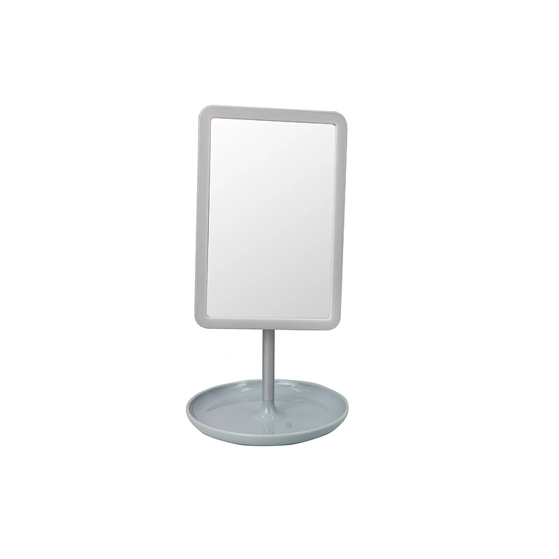 Beauty touch screen trifold vanity personal battery powered USB make up organizer lip gloss makeup mirror with led lights