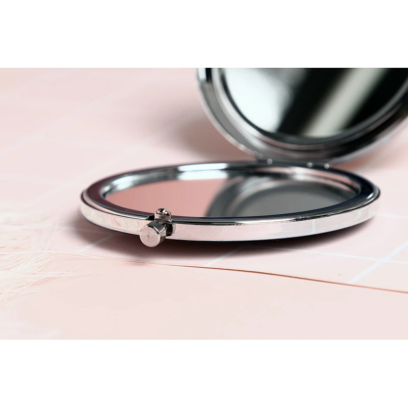 Hot Sale Custom Square Mini Round Shape Cheap Small Personalized Makeup Double Sided Pocket Mirror