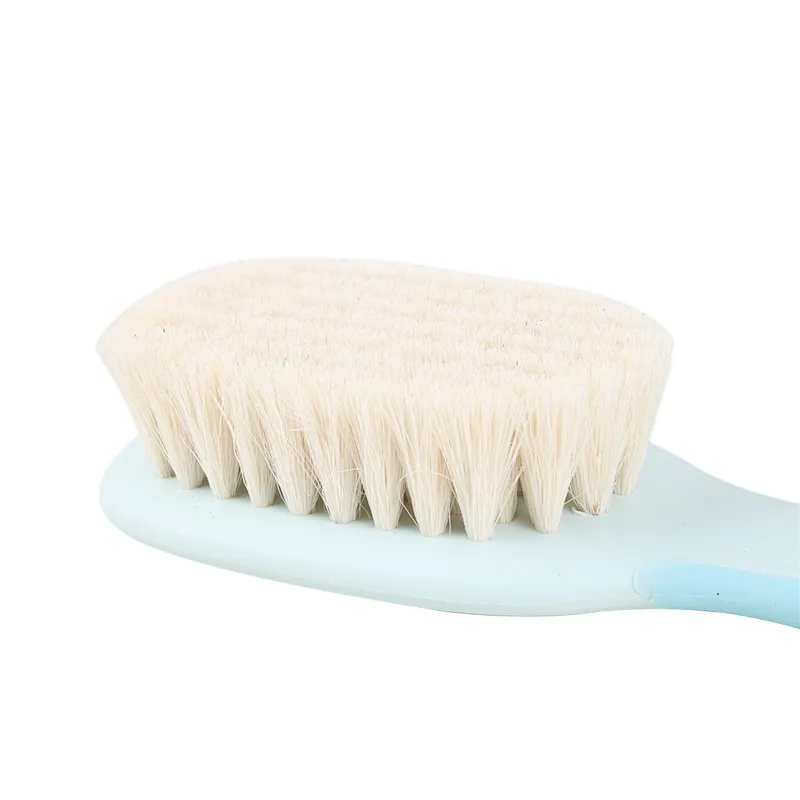 Wholesale 100% Nature Custom Private Label Cleaning Brush Plastic Baby Goat Hair Brush For Barber Hair Cutting