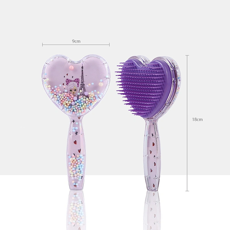 Custom Massage Scalp Hairdressing Cushion Comb Massage Smooth Heart-shaped Hair Comb Bristle Massage Air Cushion